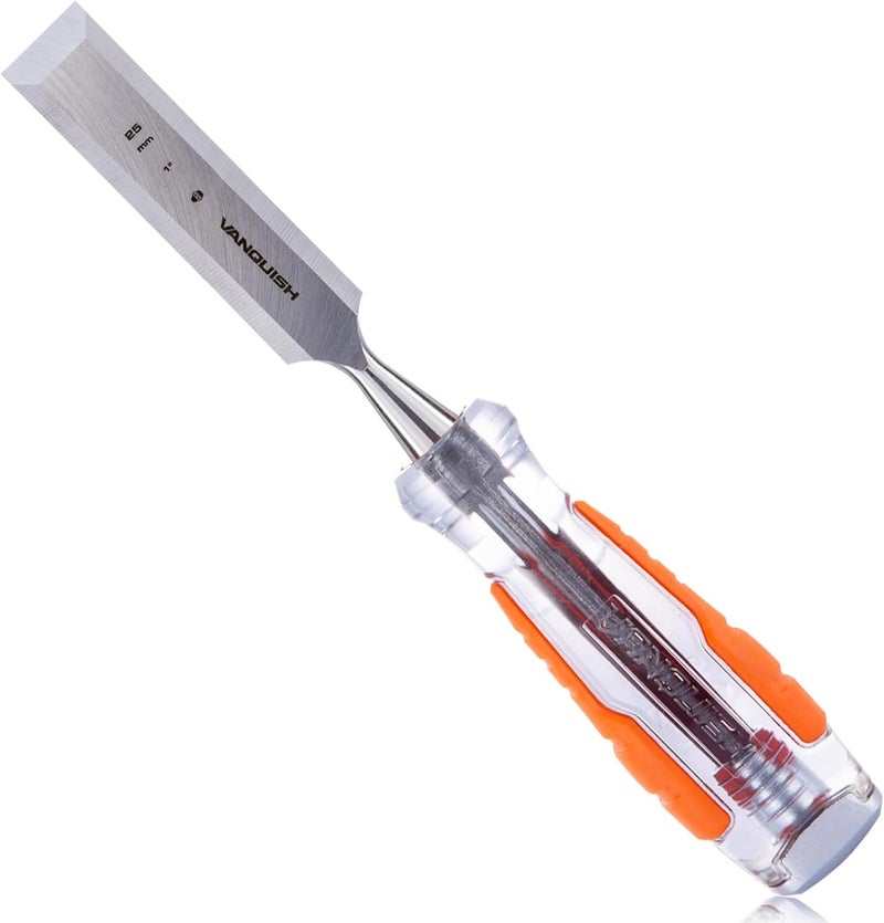 Vanquish High-Impact 1 Inch Wood Chisel with One-Piece Forged Blade Go-Thru Mortise Chisel for Woodworking (4606) - Image 1